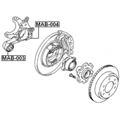 Mounting Control Trailing Arm - FEBEST MAB004