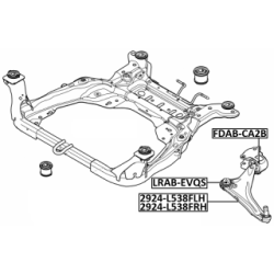 Mounting Control Trailing Arm - FEBEST LRABEVQS