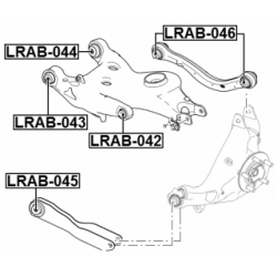Mounting Control Trailing Arm - FEBEST LRAB044