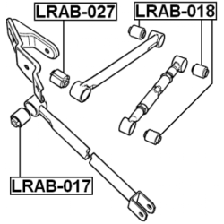 Mounting Control Trailing Arm - FEBEST LRAB017