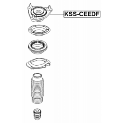 Suspension Strut Support Mount - FEBEST KSSCEEDF