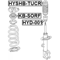 Rolling Bearing Suspension Strut Support Mount - FEBEST KBSORF