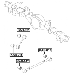 Mounting Control Trailing Arm - FEBEST KAB042
