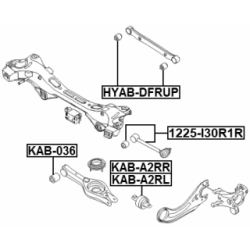 Mounting Control Trailing Arm - FEBEST KAB036