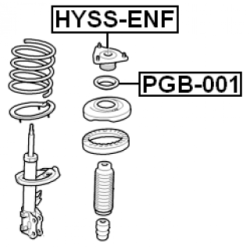 Suspension Strut Support Mount - FEBEST HYSSENF