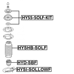 Protective Cap Bellow Shock Absorber - FEBEST HYSHBSOLF