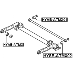 Mounting Control Trailing Arm - FEBEST HYSBATMX02