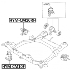 Mounting Engine - FEBEST HYMCM10F