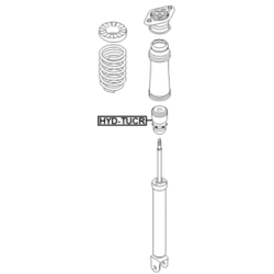 Rubber Buffer Suspension - FEBEST HYDTUCR