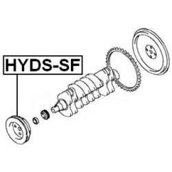 Belt Pulley Crankshaft - FEBEST HYDSSF