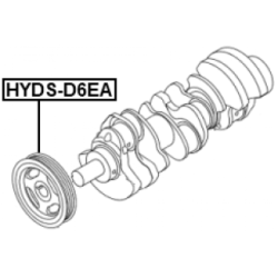 Belt Pulley Crankshaft - FEBEST HYDSD6EA