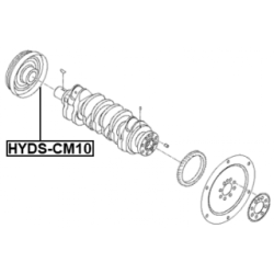 Belt Pulley Crankshaft - FEBEST HYDSCM10