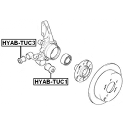 Mounting Control Trailing Arm - FEBEST HYABTUC3