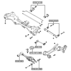 Mounting Control Trailing Arm - FEBEST HYABDFLOWR
