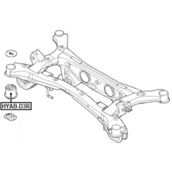 Bushing Axle Beam - FEBEST HYABD3R