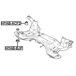 Bushing Axle Beam - FEBEST HYABBJF