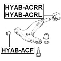 Mounting Control Trailing Arm - FEBEST HYABACF
