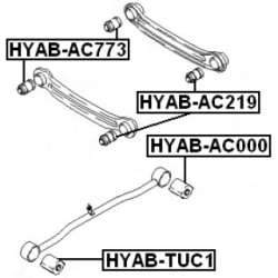 Mounting Control Trailing Arm - FEBEST HYABAC000