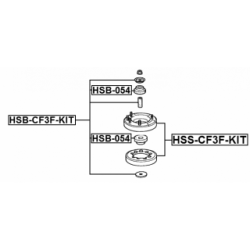 Suspension Strut Support Mount - FEBEST HSSCF3FKIT