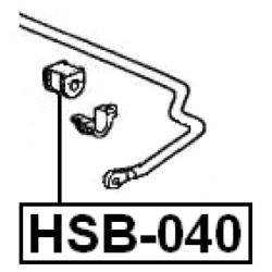 Mounting Stabiliser Bar - FEBEST HSB040