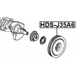 Belt Pulley Crankshaft - FEBEST HDSJ35A6