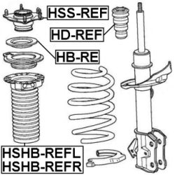 Rubber Buffer Suspension - FEBEST HDREF