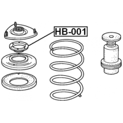 Rolling Bearing Suspension Strut Support Mount - FEBEST HB001