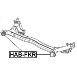 Bushing Axle Beam - FEBEST HABFKR