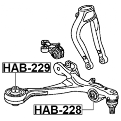 Mounting Control Trailing Arm - FEBEST HAB229
