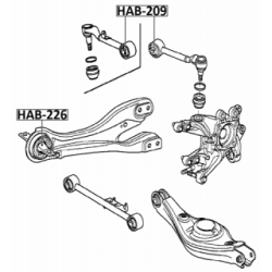 Mounting Control Trailing Arm - FEBEST HAB226