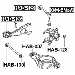 Mounting Control Trailing Arm - FEBEST HAB130