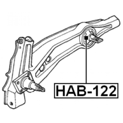 Mounting Control Trailing Arm - FEBEST HAB122