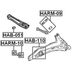 Mounting Control Trailing Arm - FEBEST HAB051