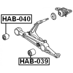 Mounting Control Trailing Arm - FEBEST HAB039