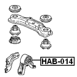 Mounting Differential - FEBEST HAB014