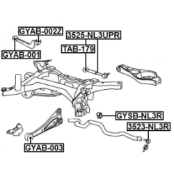 Mounting Control Trailing Arm - FEBEST GYAB002Z