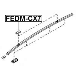 Trim Protection Strip Quarter Panel - FEBEST FEDMCX7