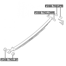 Bushing Leaf Spring - FEBEST FDSBTKELOWR