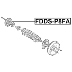 Belt Pulley Crankshaft - FEBEST FDDSP8FA