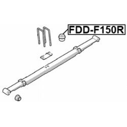 Leave Spring Stop Auxiliary Spring - FEBEST FDDF150R