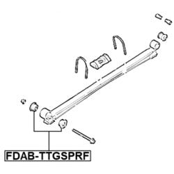 Bushing Leaf Spring - FEBEST FDABTTGSPRF