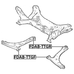 Mounting Control Trailing Arm - FEBEST FDABTTGR