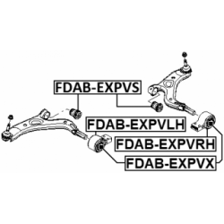 Mounting Control Trailing Arm - FEBEST FDABEXPVS
