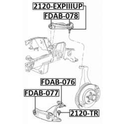 Mounting Control Trailing Arm - FEBEST FDAB076