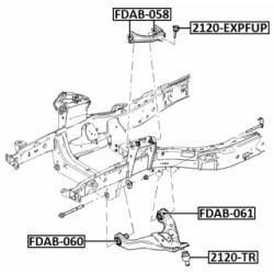 Mounting Control Trailing Arm - FEBEST FDAB061