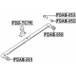 Bushing Leaf Spring - FEBEST FDAB053