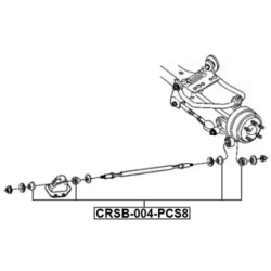 Mounting Control Trailing Arm - FEBEST CRSB004PCS8