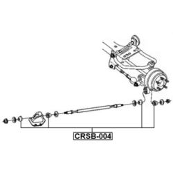 Mounting Control Trailing Arm - FEBEST CRSB004