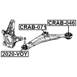 Mounting Control Trailing Arm - FEBEST CRAB071