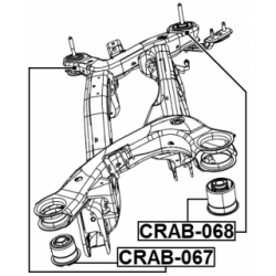 Bushing Axle Beam - FEBEST CRAB067
